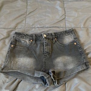High Rise Black Shorts